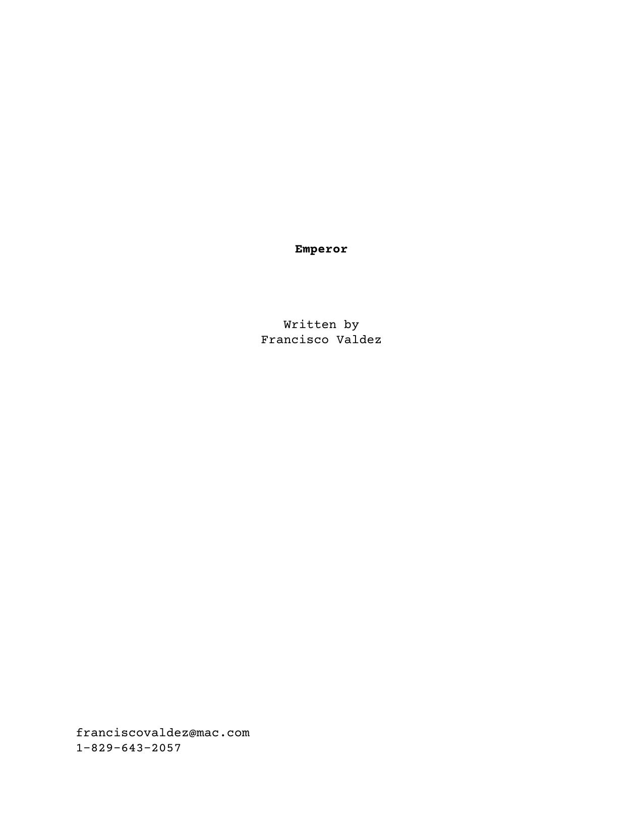 First page of Emperor