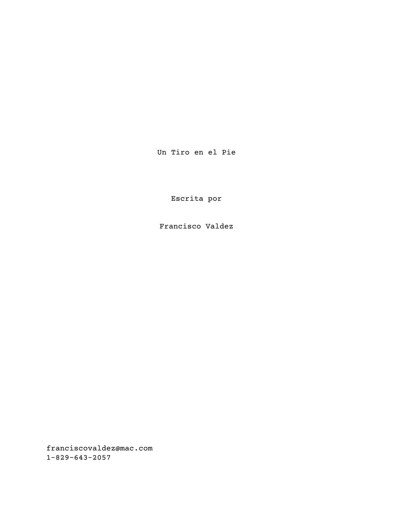 First page of Un Tiro en el Pie (English and Spanish)